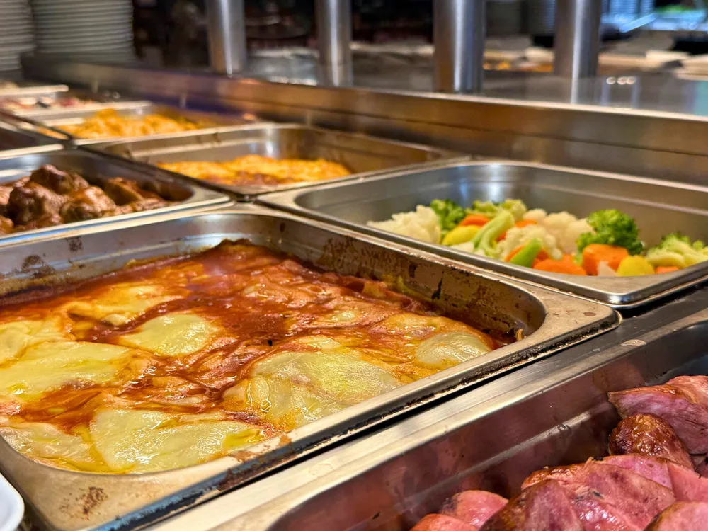 Cubas do buffet da Monte Bello